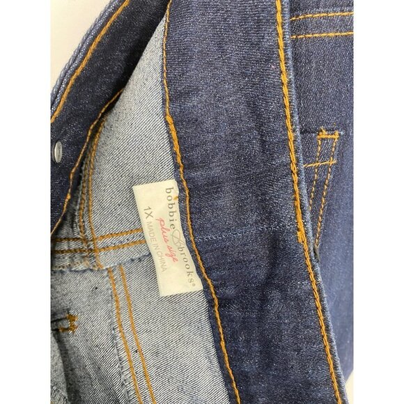 NWOT Bobbie Brooks Dark Wash Denim Stretch Jeans Size 1X - Picture 4 of 4